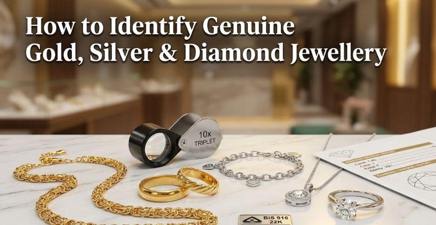 How to Identify Genuine Gold, Silver and Diamond Jewellery Before Buying